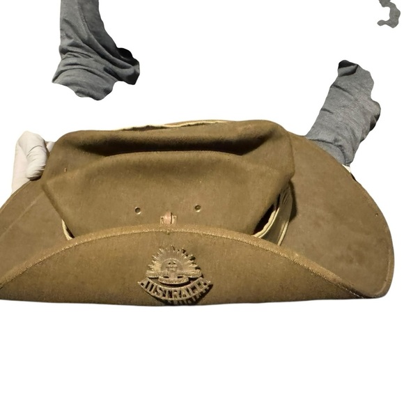 Other - Original WWII Australian Army Bush Hat With Badge  Military Hat